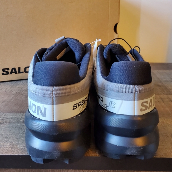 Salomon Speedcross 6 Quiet Shade/Black/Pearl Blue Running Shoe Men's US Size 10 - Picture 5 of 9
